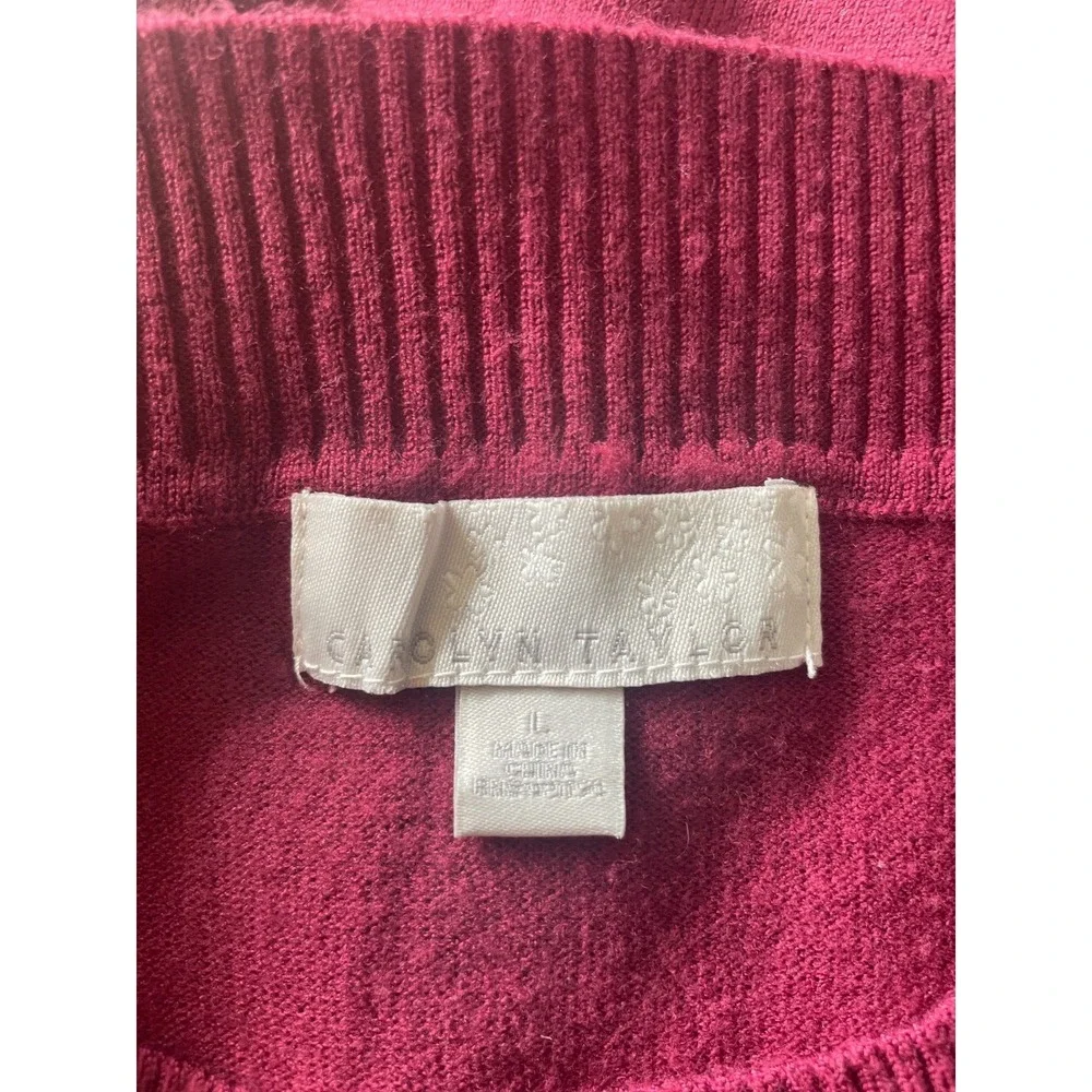 Carolyn Taylor Womens Long Sleeve  Top Shirt‎ Size Large